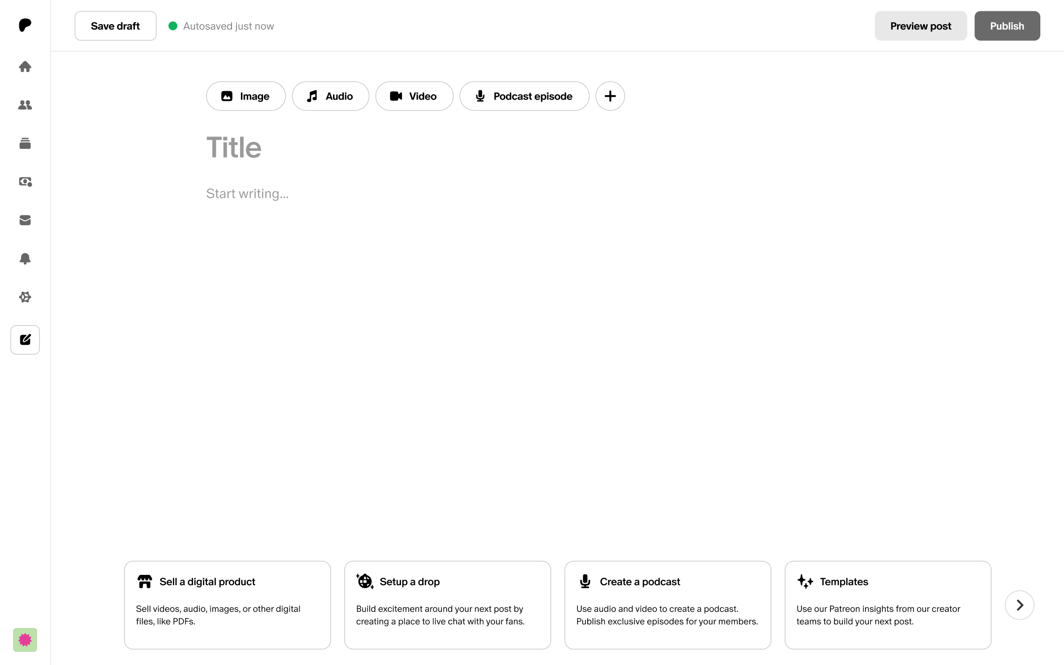 Patreon's New Editor